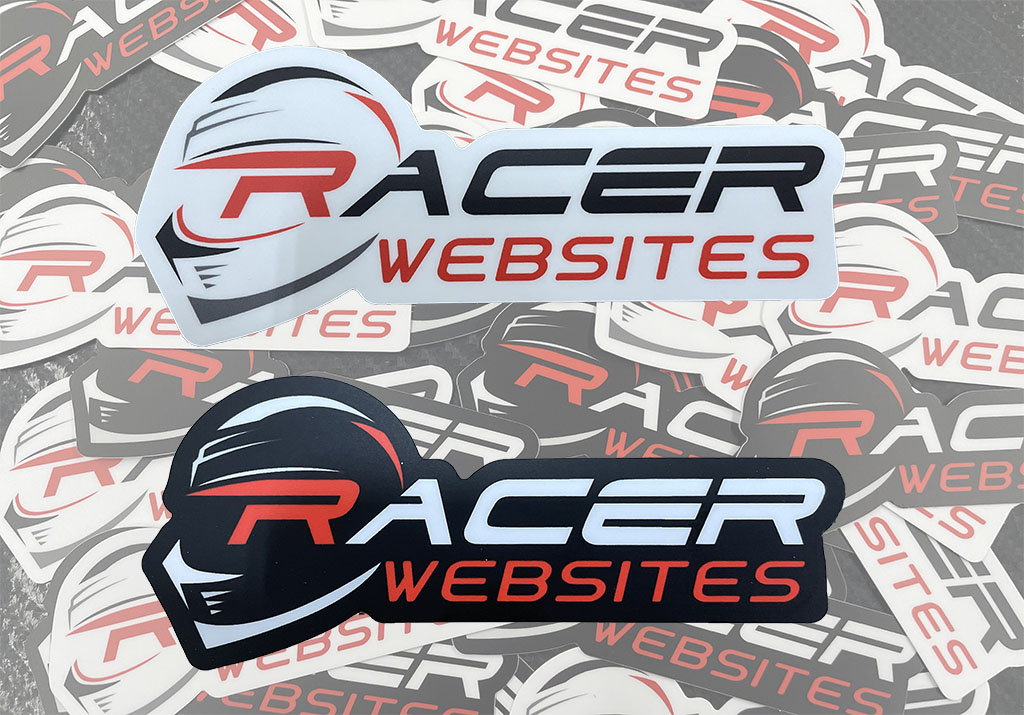 Racer Websites Run our decal and get a discount on your RacerWebsites.com website