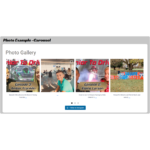 Photo Example - Carousel style of images pulled from Facebook and Instagram - Racer Websites