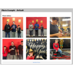 Photo Example - Default style of images pulled from Facebook and Instagram - Racer Websites