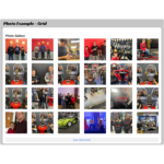 Photo Example - Grid style of images pulled from Facebook and Instagram - Racer Websites